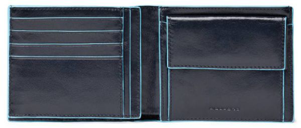 Кошельки Piquadro Blue Square (PU1240B2/BLU2) синий телячья кожа
